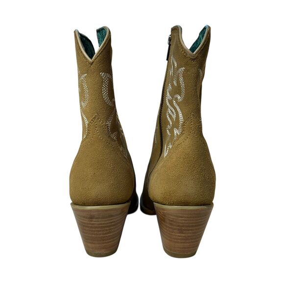 NEW Corral Embroidered Western Heeled Boot Camel Pointed Toe 8.5M MINOR FLAWS - Picture 6 of 14